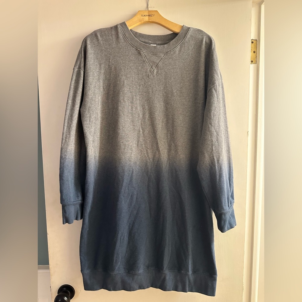 Old Navy Gradient Sweatshirt Dress